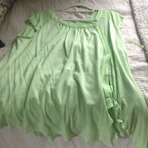 Free people lime green tunic